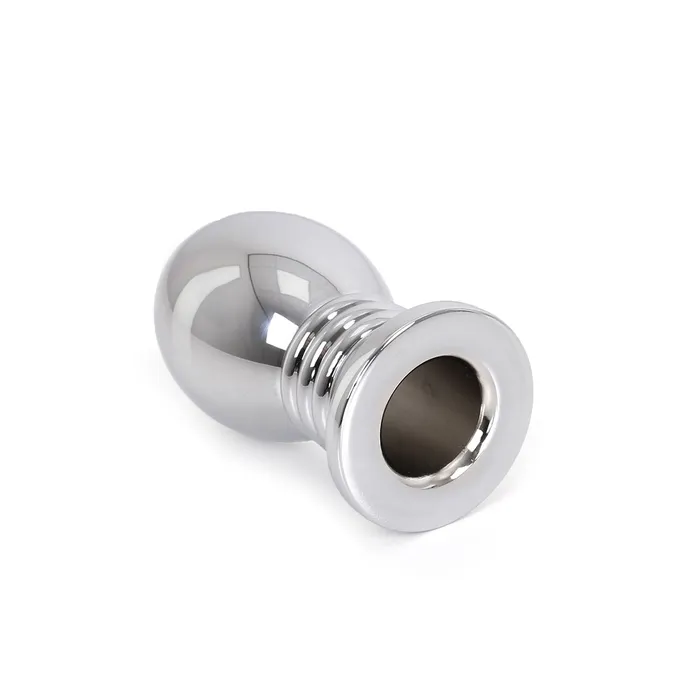 Anal | Kiotos Steel - Holle Anaal Plug - RVS - Geribbeld - Lengte 70 mm - Kiotos