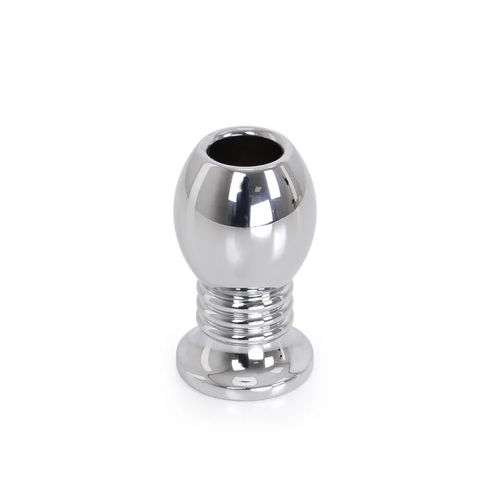 Anal | Kiotos Steel - Holle Anaal Plug - RVS - Geribbeld - Lengte 70 mm - Kiotos