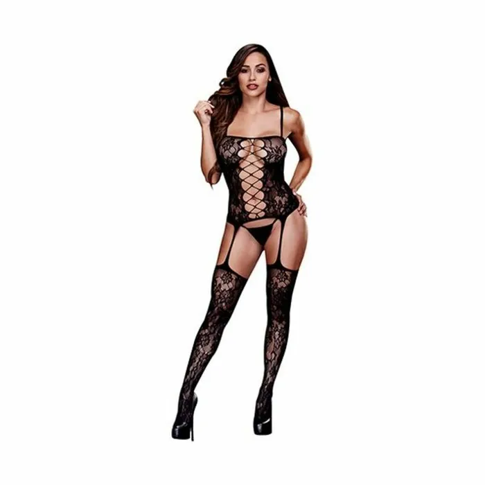 Baci Lingerie Body di Pizzo Corset Front Suspender Taglia Unica Baci Lingerie BW3124 | Female Sex Toys