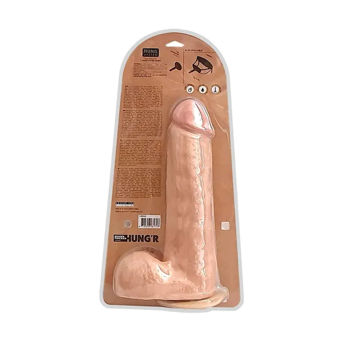 HUNG'R - David - Dildo - Lichte huidskleur- 33 cm - Ø 7.6 cm | Hung'r Dildos