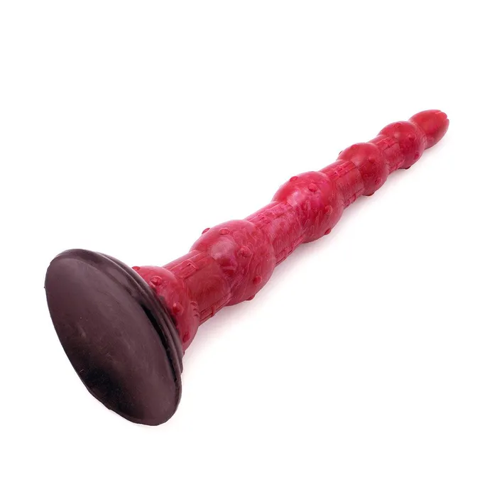 Kiotos Monstar Dildos | Kiotos Monstar - Anaal Dildo Beast No. 45 - 37.5 x 5.7 cm - Roze/Rood/Zwart