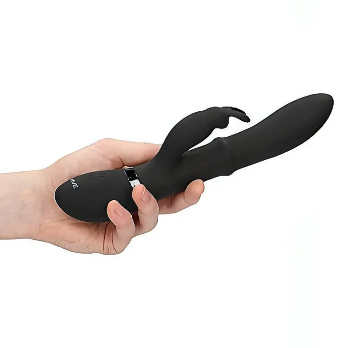 Vive Vibratore Rabbit con anello Up & Down per un stimolazione extra delle pareti vaginali - Nero | Vibrators