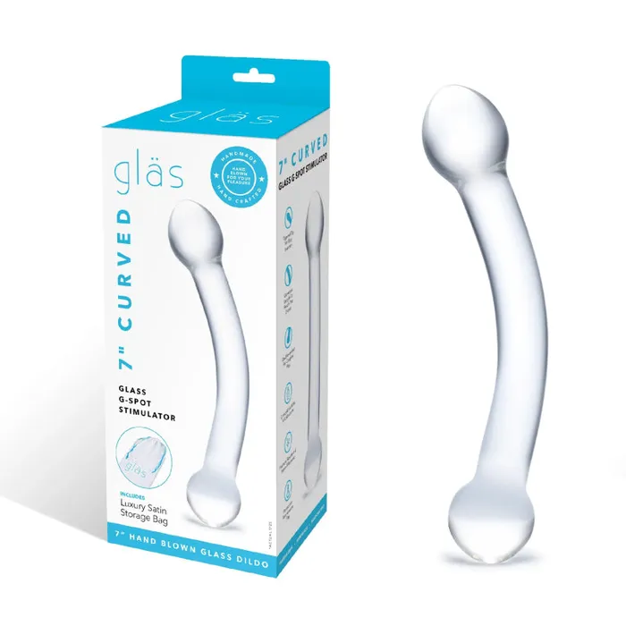 7 Inch Curved Glass G Spot Stimulator | Glas Anal