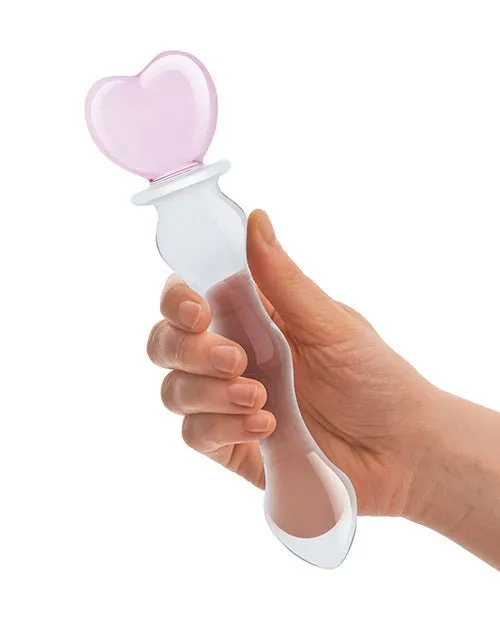 8 Inch Sweetheart Glass Dildo - Pink/clear | Glas Dildos