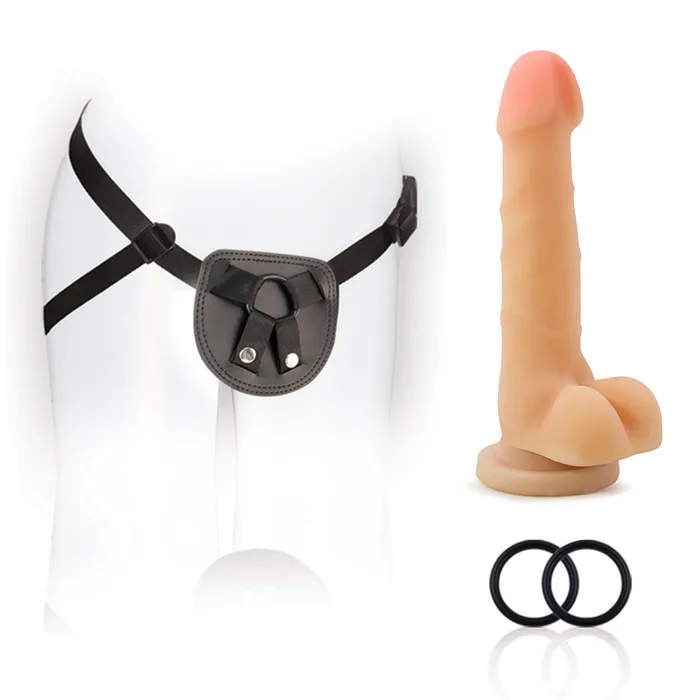 Anal Blush Novelties For You Harness Kit With 7 Inch Cock