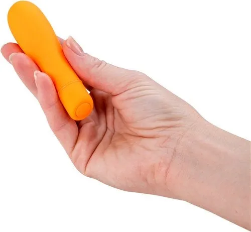 Anal BMS Factory Soft Rain Power Bullet 3 Inch Breeze Coated 7 Function Orange