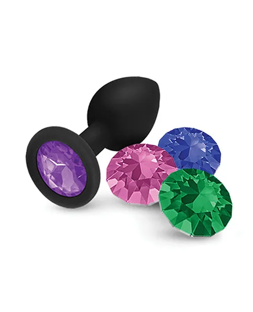 Anal Bodispa Nobu Fetish Small Silicone Plug Wjewels Black