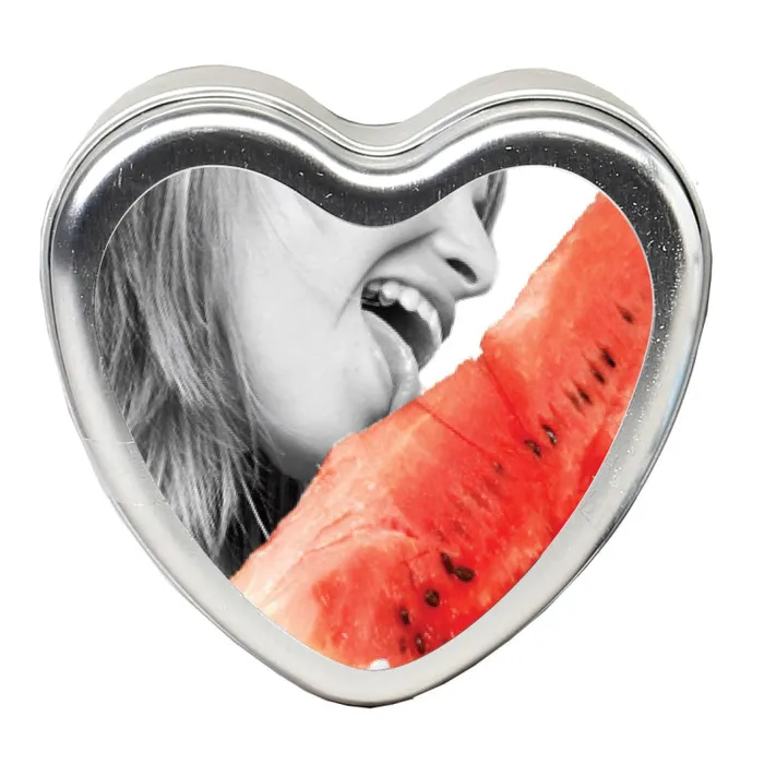 Anal Edible Heart Candle Watermelon 4 Oz Earthly Body