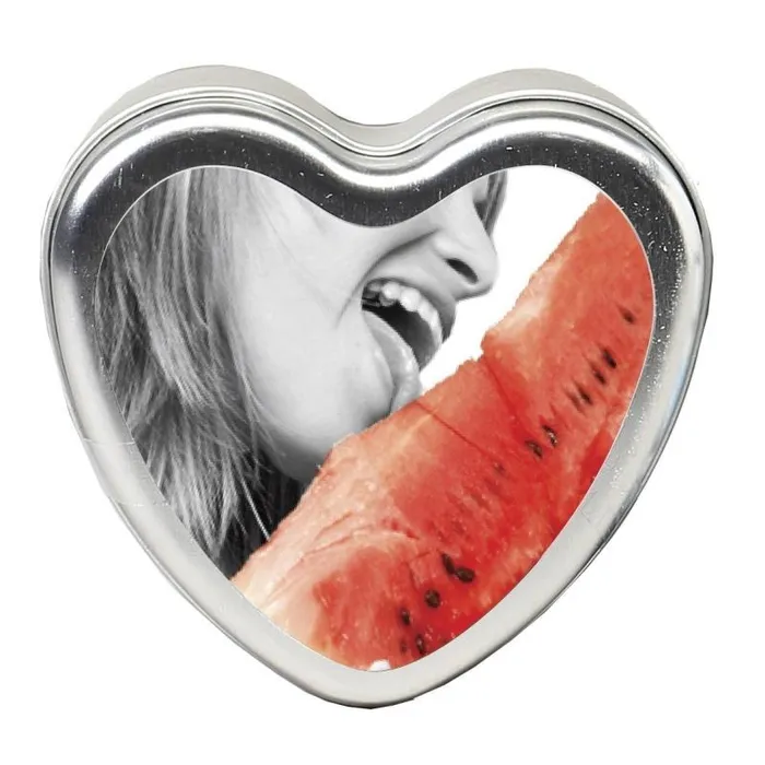 Anal | Edible Heart Candle - Watermelon - 4 Oz. - Earthly Body