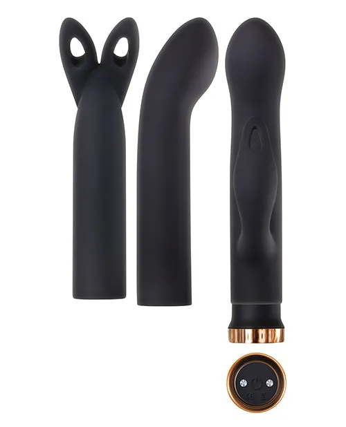 Anal | Evolved Four Play Kit - Black/rose Gold - Evolved Novelties