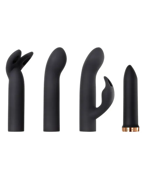 Anal | Evolved Four Play Kit - Black/rose Gold - Evolved Novelties