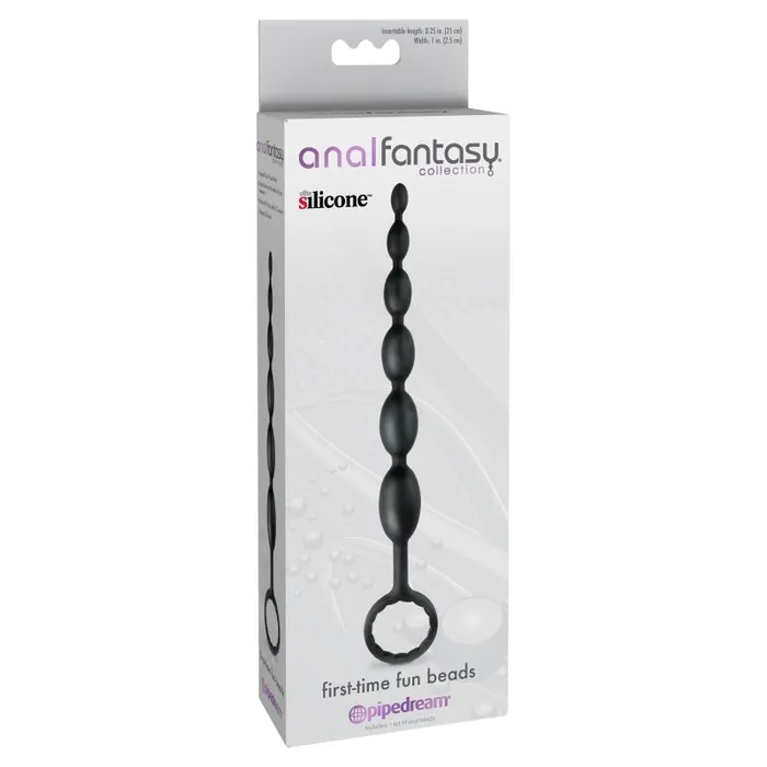 Anal Fantasy Collection First Time Fun Beads - Black | Pipedream Anal