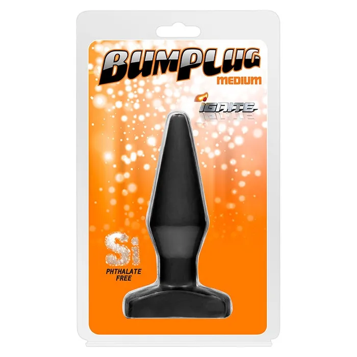 Anal Si Novelties Butt Plug Medium Black