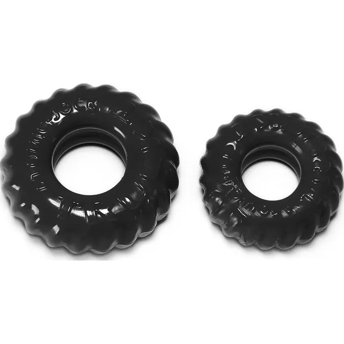 Anal | Truckt 2 Pc Cockring Set Black - OxBalls