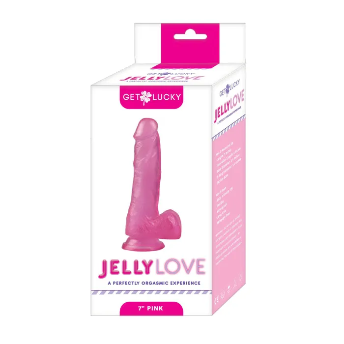 Anal Voodoo Toys Get Lucky 7 Inch Jelly Love Pink