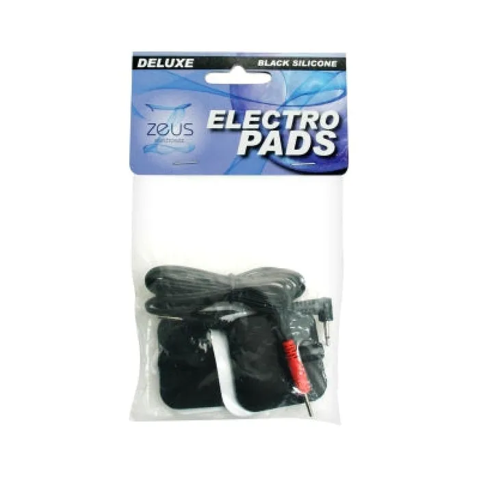 Anal XR Brands Zeus Electrosex Deluxe Black Electro Pads