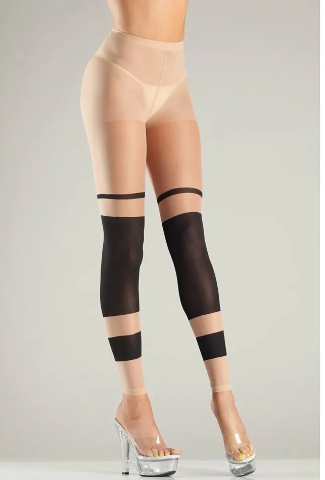 BeWicked Layered Stripes Footless Pantyhose BeWicked USA Vibrators