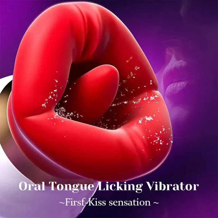 Big Mouth Sucking APP Tongue Vibrator | Lovetoyshub Vibrators