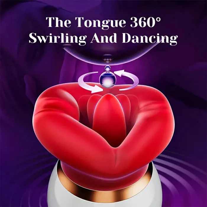 Big Mouth Sucking APP Tongue Vibrator | Lovetoyshub Vibrators