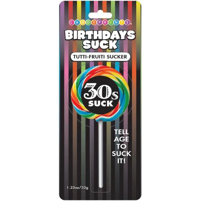 Birthdays Suck 30s Lollipop Little Genie Vibrators