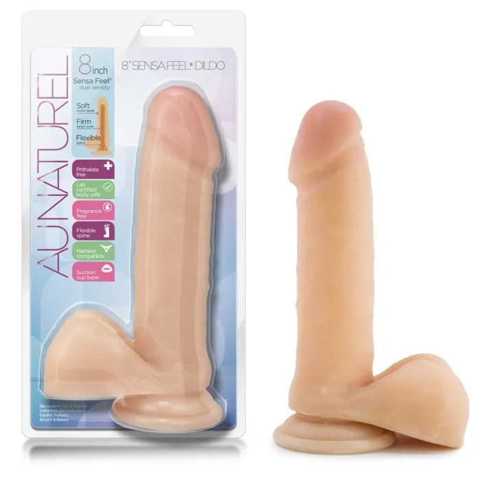 Blush Novelties Dildos | Au Naturel 8 Inch Sensa Feel Dildo - Beige