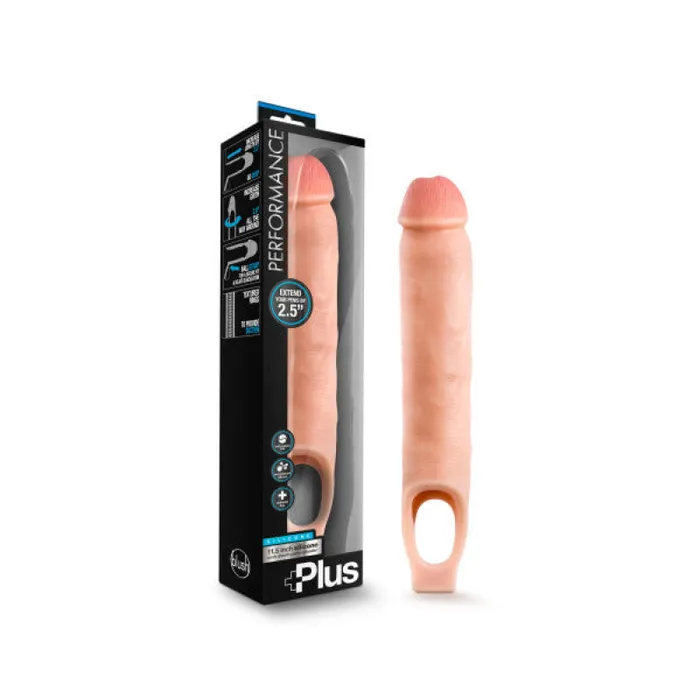 Blush Novelties Dildos | Performance Plus - 11.5 Inch Silicone Cock Sheath  Penis Extender - Vanilla