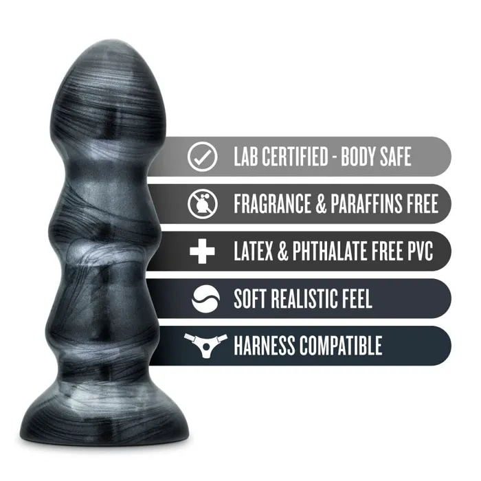 Blush Novelties Vibrators | Jet - Black Jack - Carbon Metallic Black