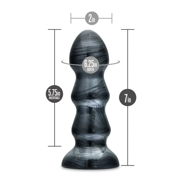 Blush Novelties Vibrators | Jet - Black Jack - Carbon Metallic Black