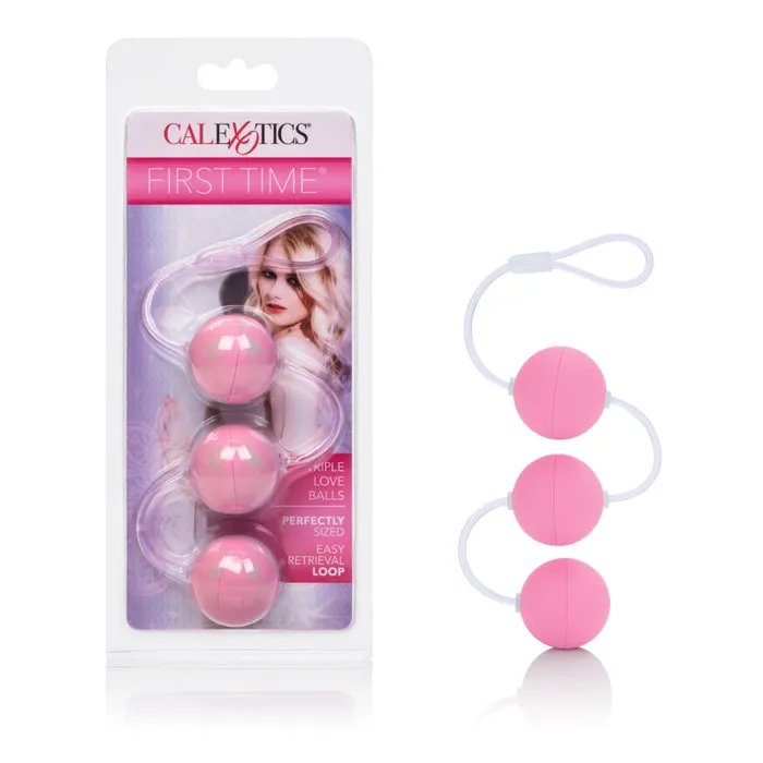 CalExotics Vibrators First Time Love Balls Triple Lovers Pink