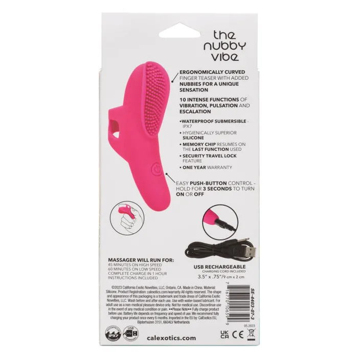 Calexotics Vibrators | Neon Vibes the Nubby Vibe - Pink