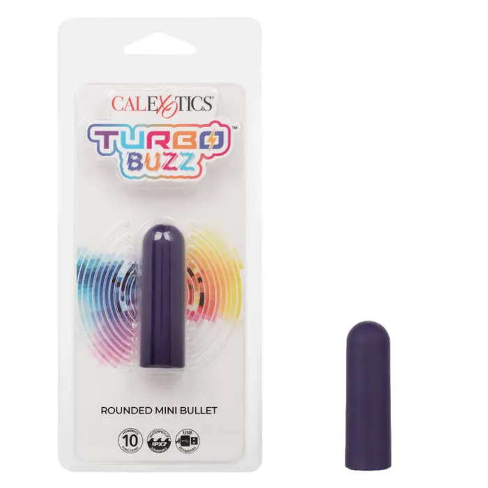 Calexotics Vibrators Turbo Buzz Rounded Mini Bullet Purple