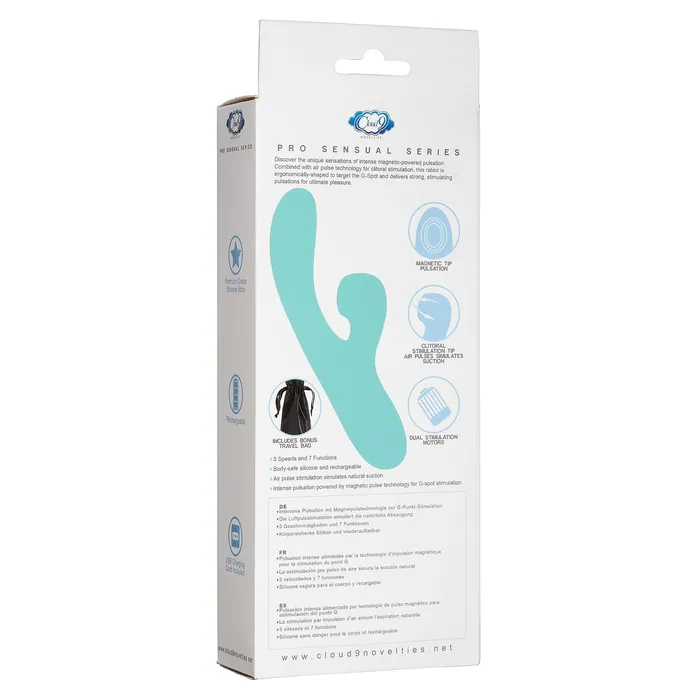 Cloud 9 Novelties Vibrators | Cloud 9 Pro Sensual Series Pulse Touch Air Teal