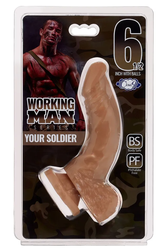 Cloud 9 Novelties Vibrators | Cloud 9 Working Man 6.5 Tan Your Soldier