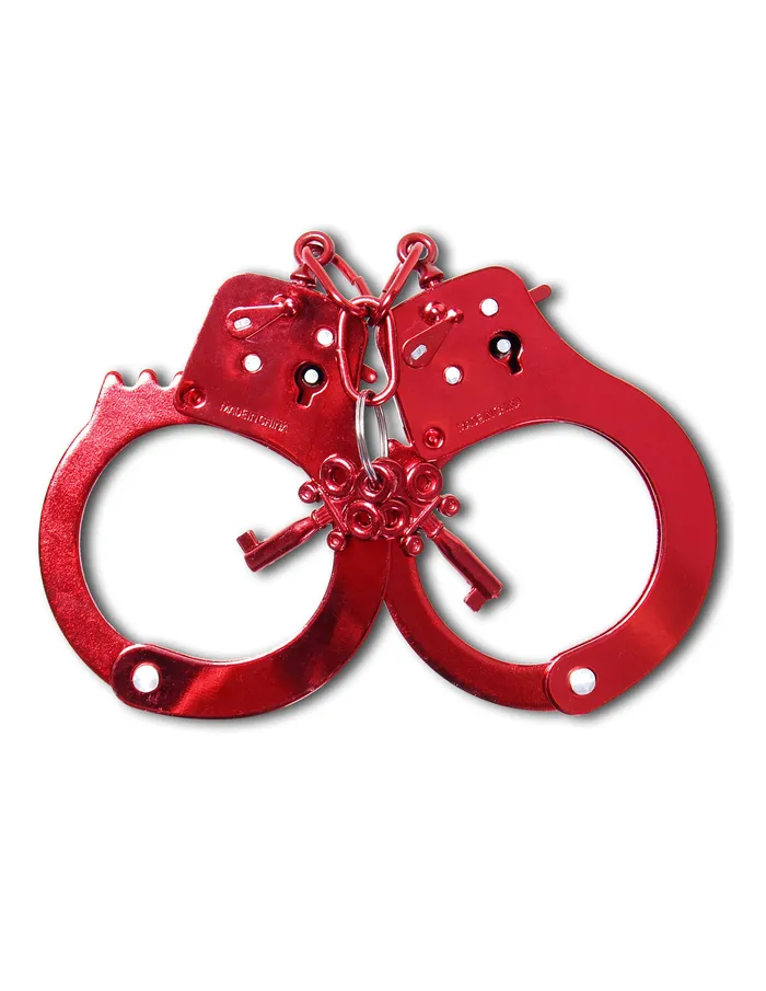 Couples Pipedream Fetish Fantasy Series Anodized Cuffs Red