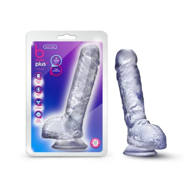 Dildos Blush Novelties B Yours Hearty N Hefty Clear