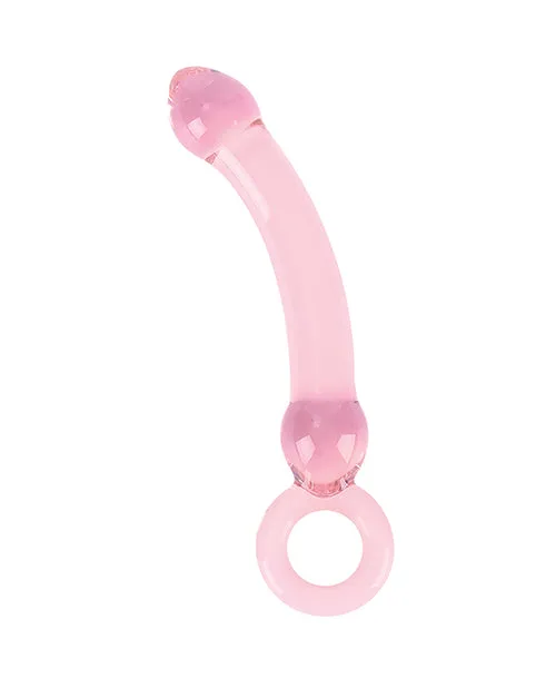 Dildos Bodispa Nobu Rose Slider Curved Glass Dildo