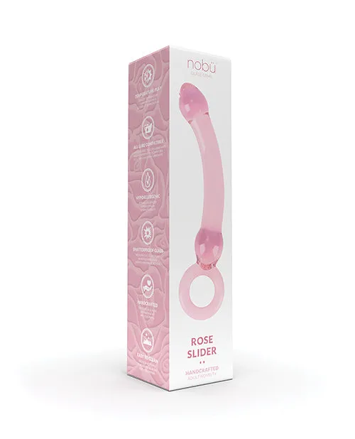 Dildos | Bodispa Nobu Rose Slider Curved Glass Dildo