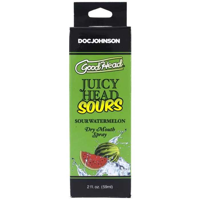 Doc Johnson Male Sex Toys Goodhead Juicy Head Dry Mouth Spray Sour Watermelon 2 Oz