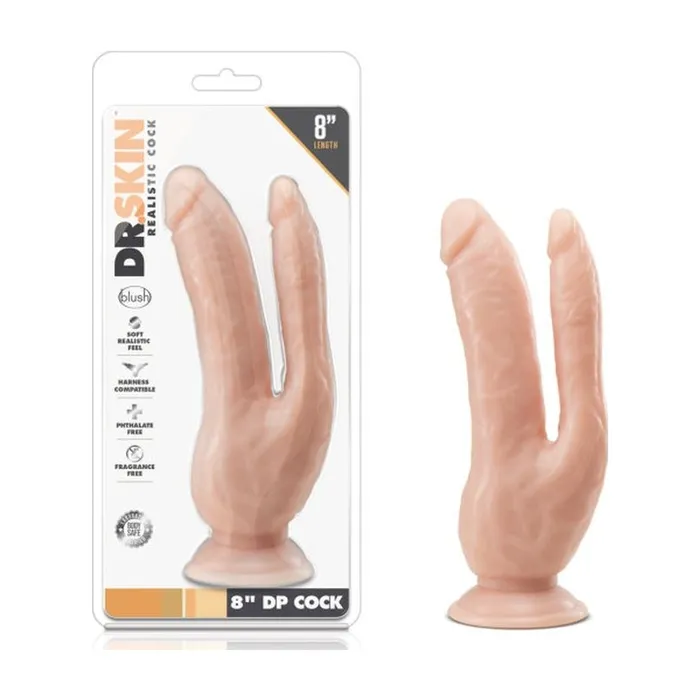 Dr Skin Dildos Dr Skin DP Cock 8in