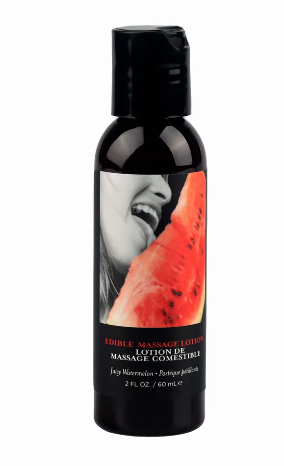 Edible Massage Lotion Watermelon 2 Fl Oz Earthly Body Couples