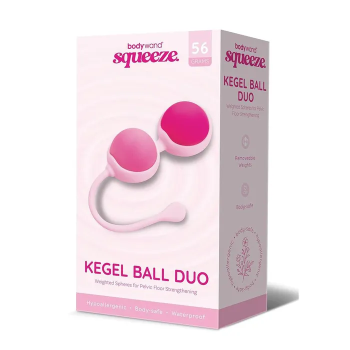 Female Sex Toys Bodywand Bodywand Squeeze Kegel Ball Duo Pink Weighted Kegel Balls