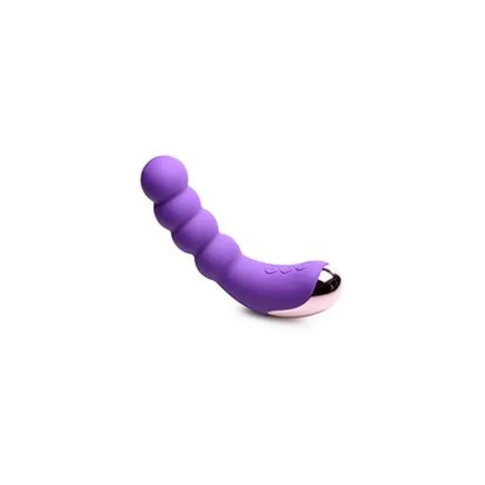 Female Sex Toys | Curve Toys Silicone Beaded Vibrator - Violet Item Number CN-04-0727-40