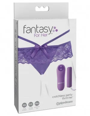 Female Sex Toys Fantasy For Her Crotchless Panty Thrillher Pipedream