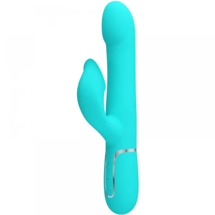 Female Sex Toys Pretty Love Falin Rabbit Vibrator Pearls Turquoise