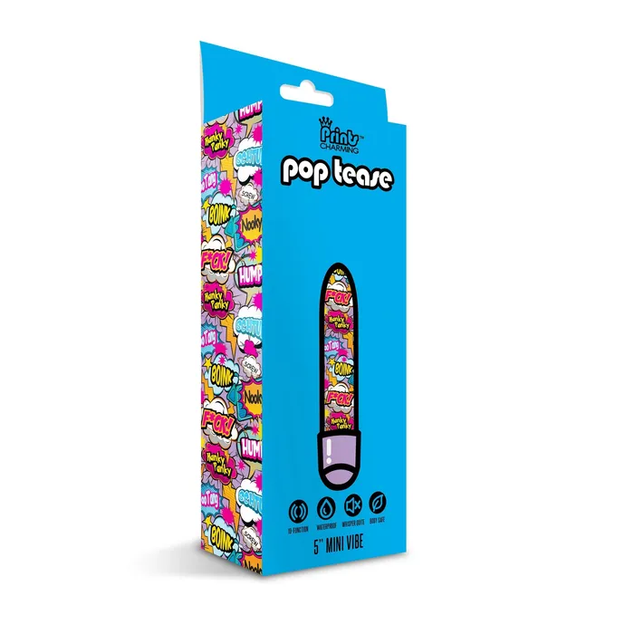 Female Sex Toys | Prints Charming Pop Tease 5 Inch Mini Vibrator - Global Novelties