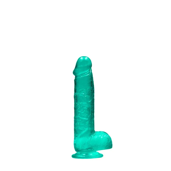 Female Sex Toys | Shots Toys RealRock 6'' Realistic Dildo With Balls - Turquoise 15.2 cm Dong