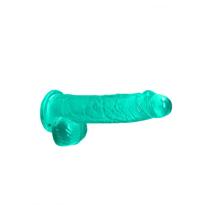 Female Sex Toys | Shots Toys RealRock 6'' Realistic Dildo With Balls - Turquoise 15.2 cm Dong