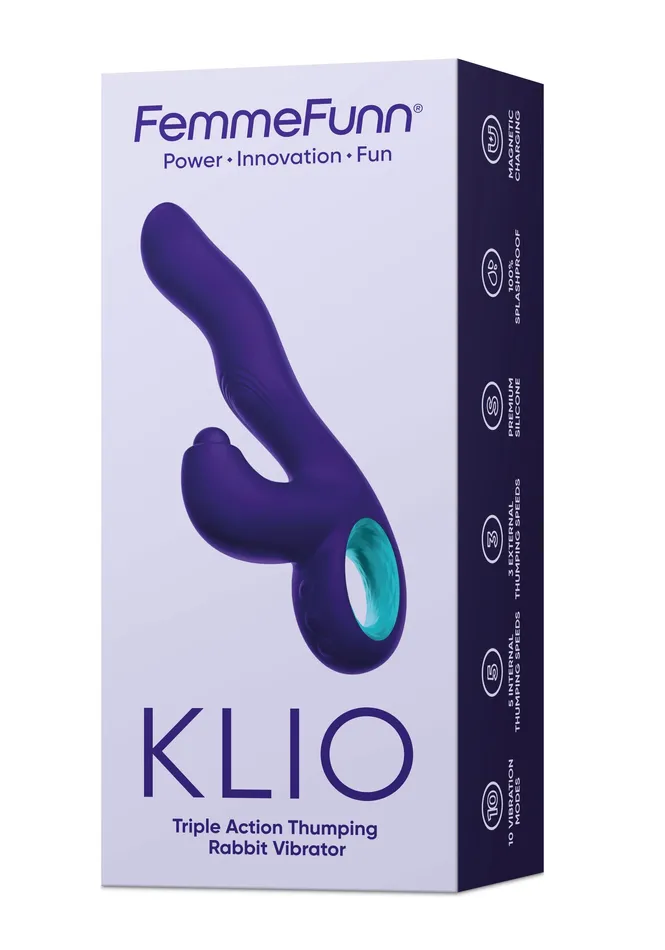 Femme Funn Vibrators | Klio Triple Action Thumping Rabbit Vibrator