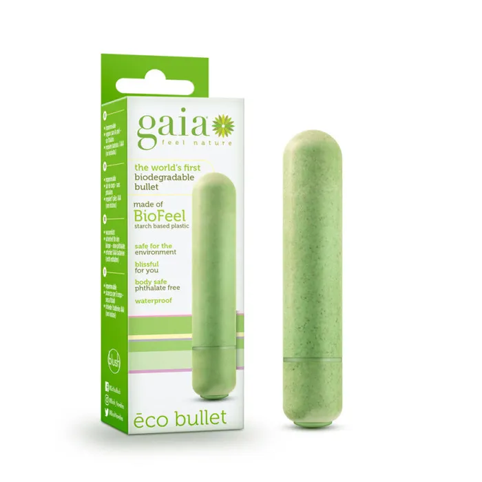 Gaia - Eco Bullet - Green | Blush Novelties Female Sex Toys