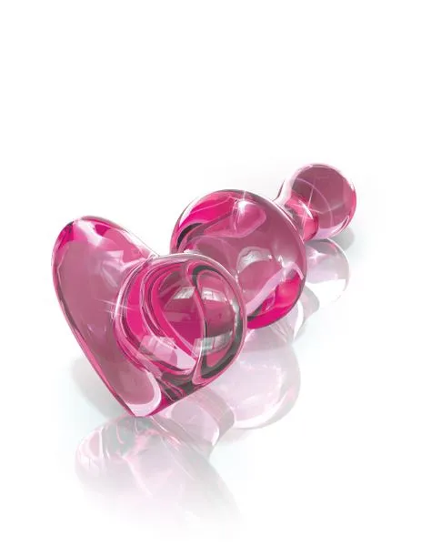 Holiday Anal Icicles No75 Heart Shaped PlugPink